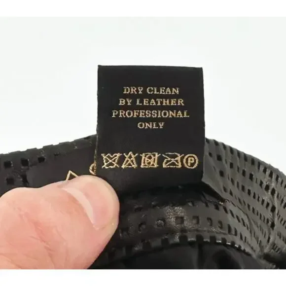 AS by DF Rio Perforated 100% Lamb Leather Mini Skirt 2 Pleated Tennis Luxe Edgy - Picture 7 of 7